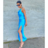 “Kelly” Backless Satin Dress - Image 2