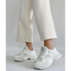 White n Silver Sneakers