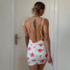 Roses Mini Backless Dress - Image 4