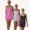 Roses Mini Backless Dress - Image 2
