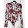Lumina Red Rose Mesh Bodysuit - Image 2
