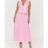 Plisse Skirt & Vest Suit - Image 3