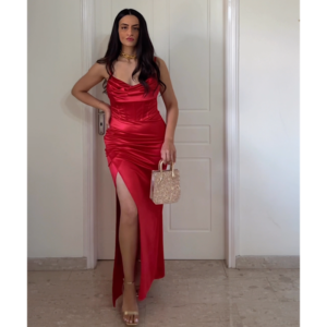 Nayia Red Special Occassion Dress