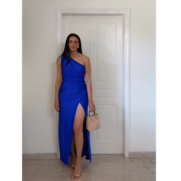 Sally Blue Elastic Dress