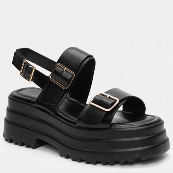 Platform Black Sandals - Image 2