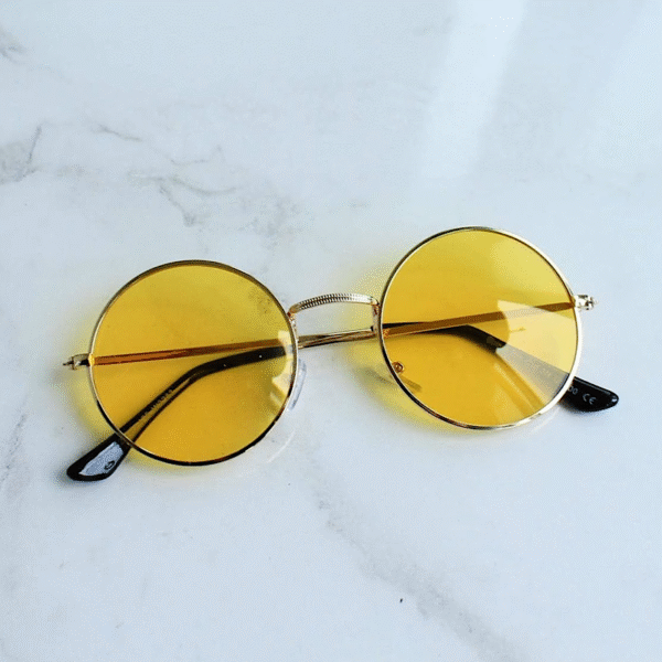 Yellow Transparent Sunglasses