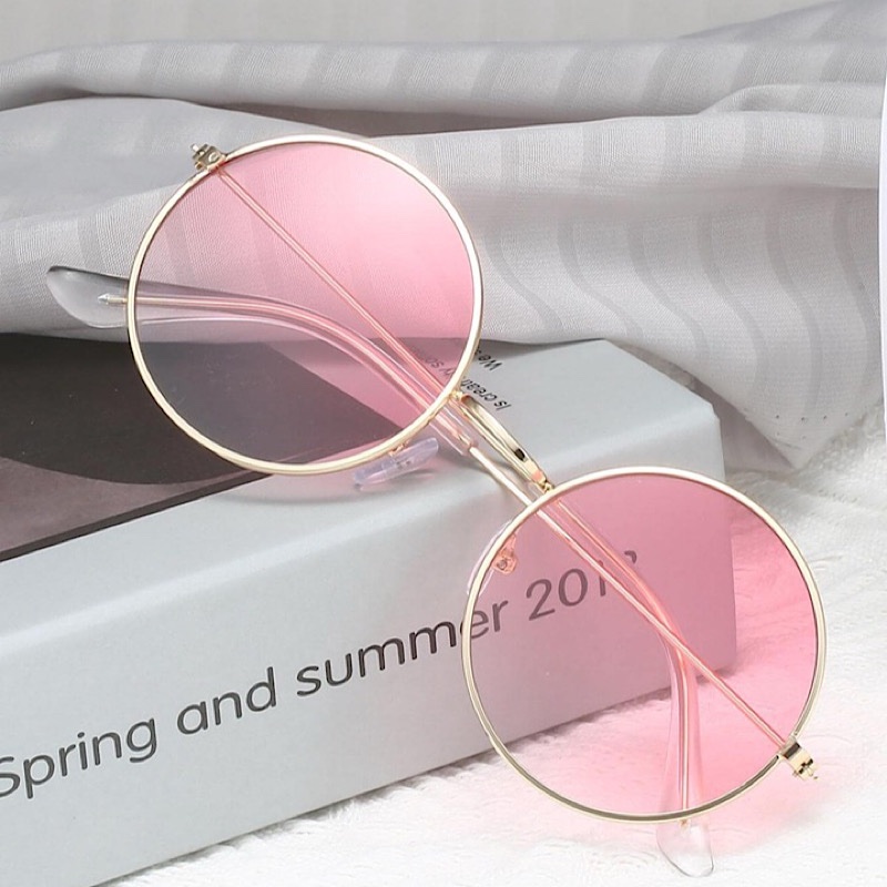 Pink Transparent Sunglasses