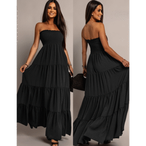 Black Strapless Dress