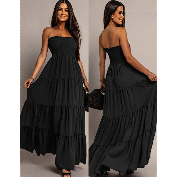 Black Strapless Dress