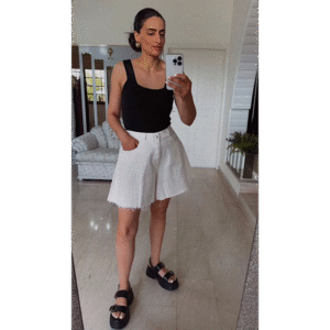 White Skort