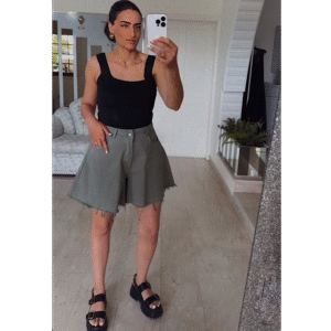 Khaki Skort