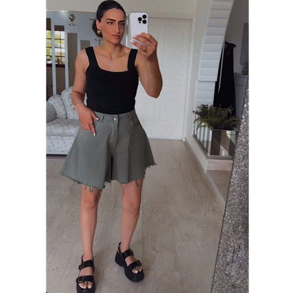 Khaki Skort