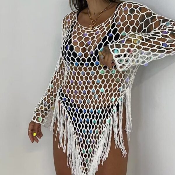 Zeta Beachwear Crochet Dress - Image 2