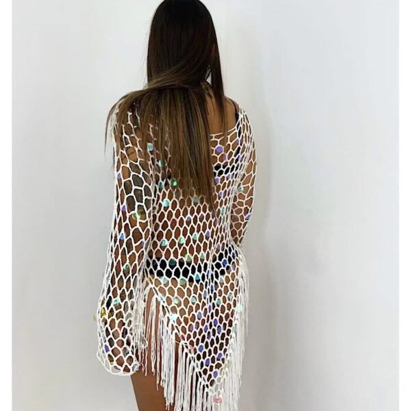 Zeta Beachwear Crochet Dress - Image 3