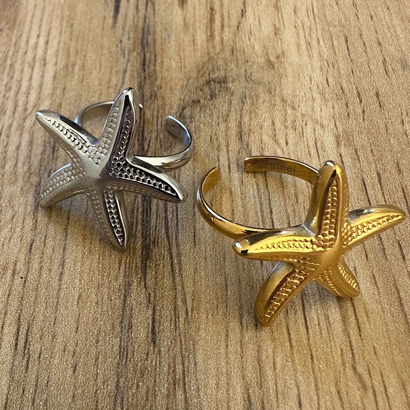 Silver Starfish Ring - Image 2