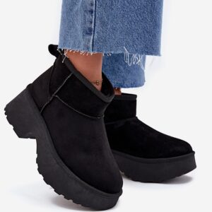 Black Ultra Mini Heights Boots