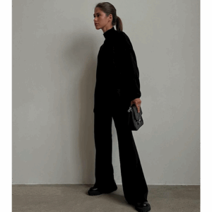 Sara Black Knit Set