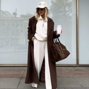 Gloria Brown Long Coat