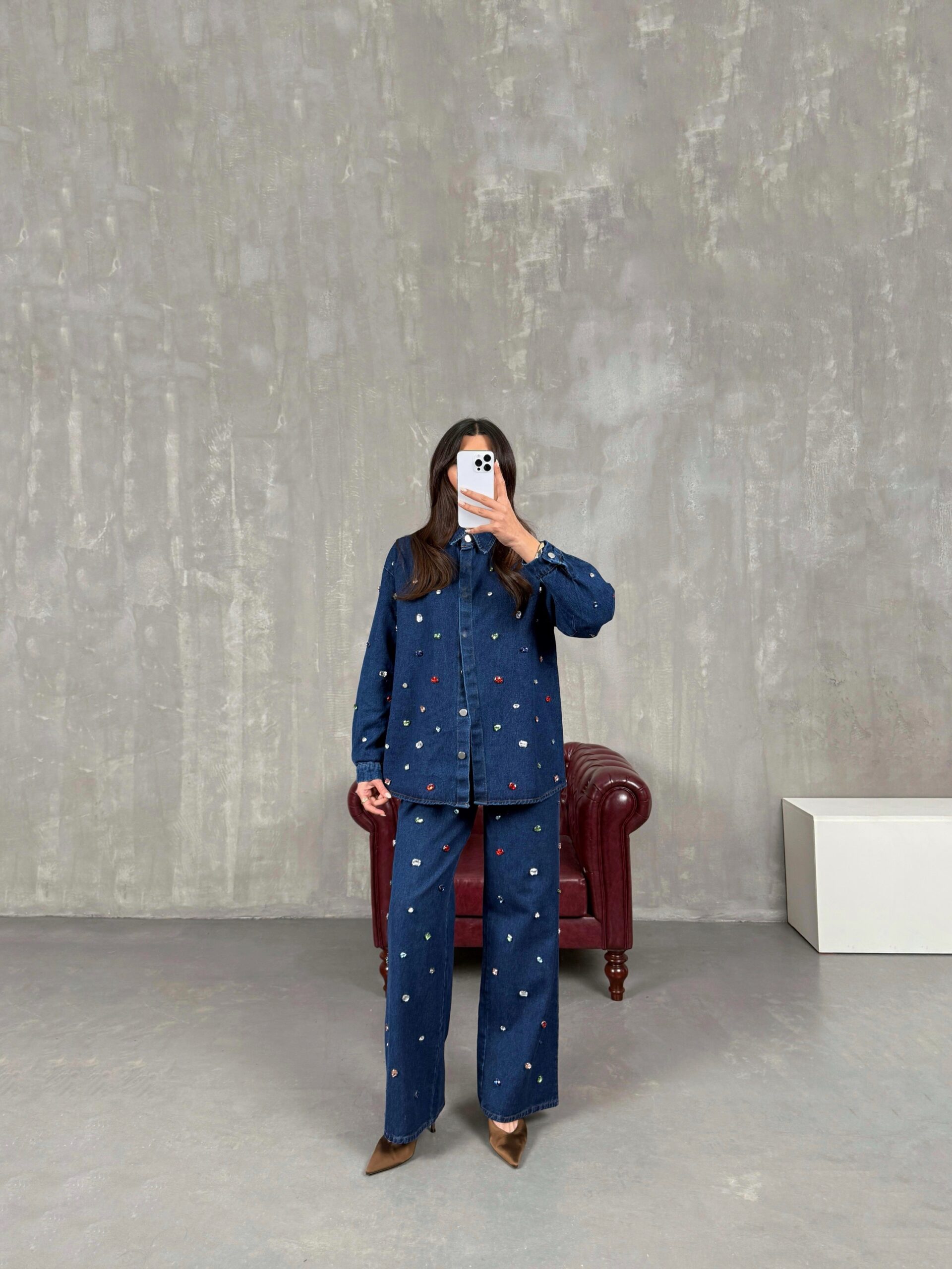 Sparkle & Stone Denim Set - Image 2