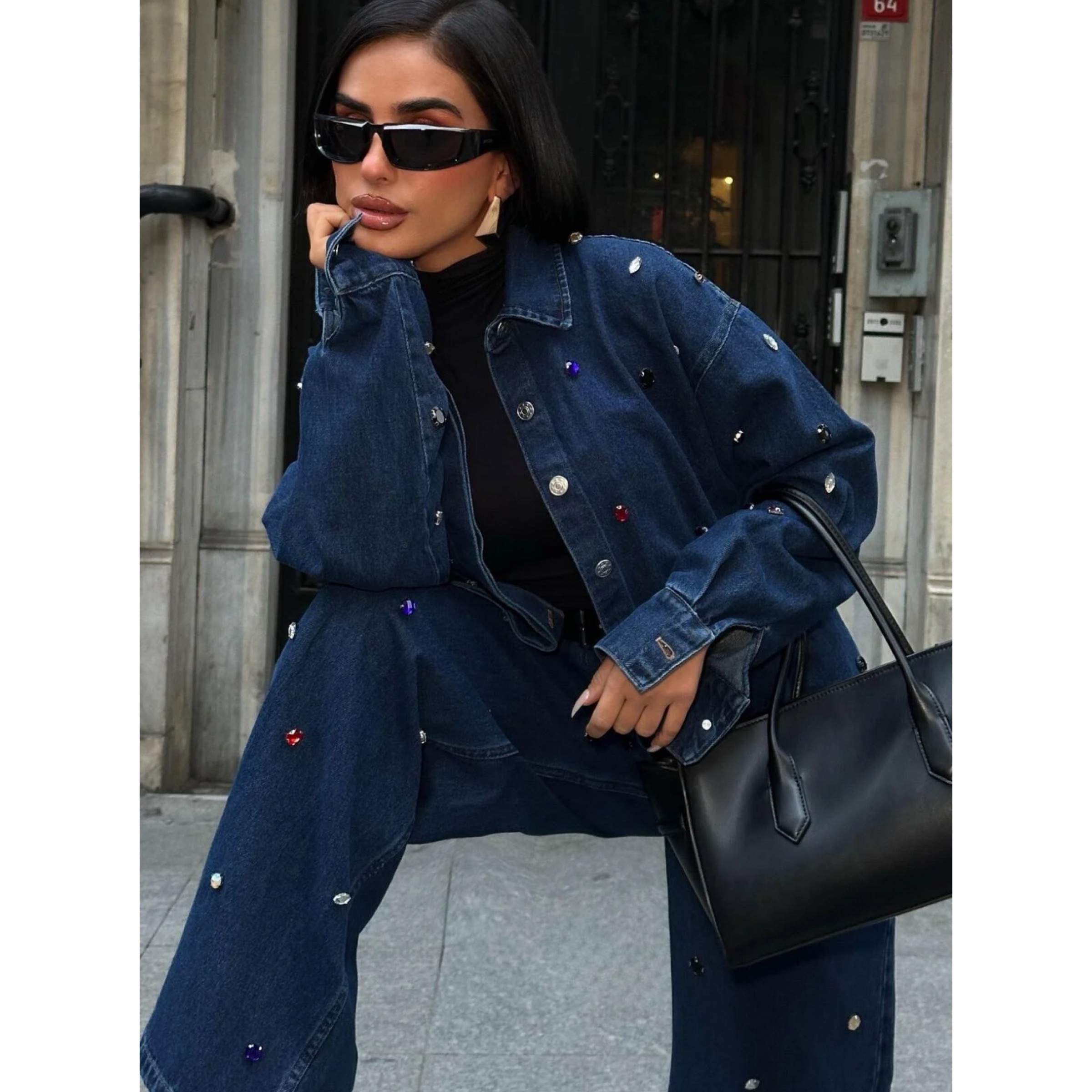 Sparkle & Stone Denim Set