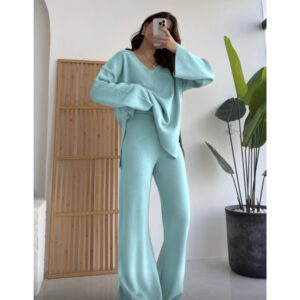 Mint Spring Knit Oversized Set