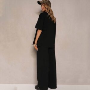 Black Oversized Viscose Set