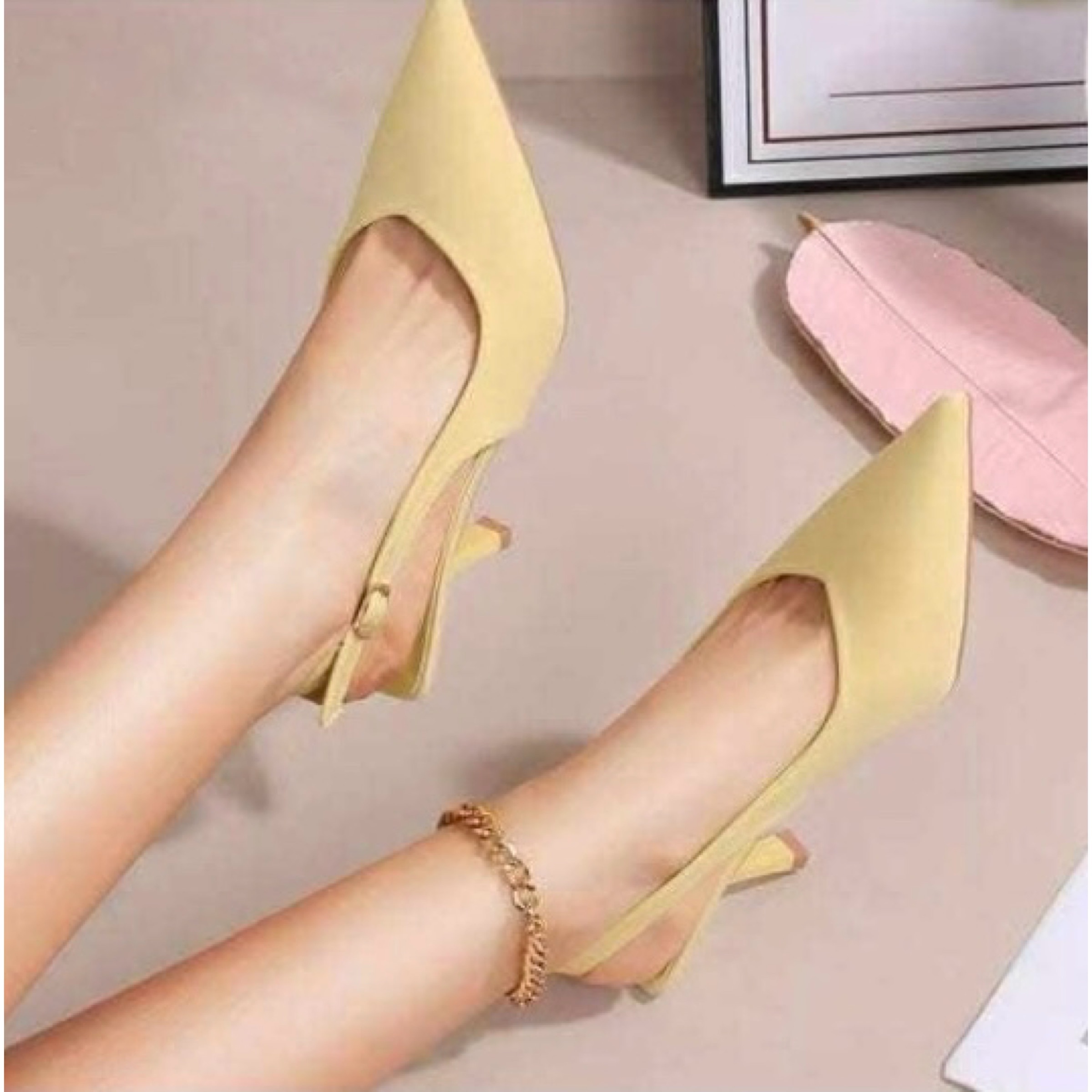 Butter Yellow Heels