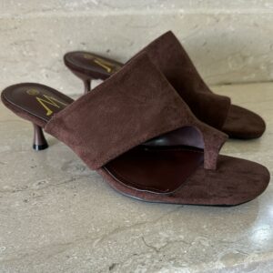 Suede Brown Mules