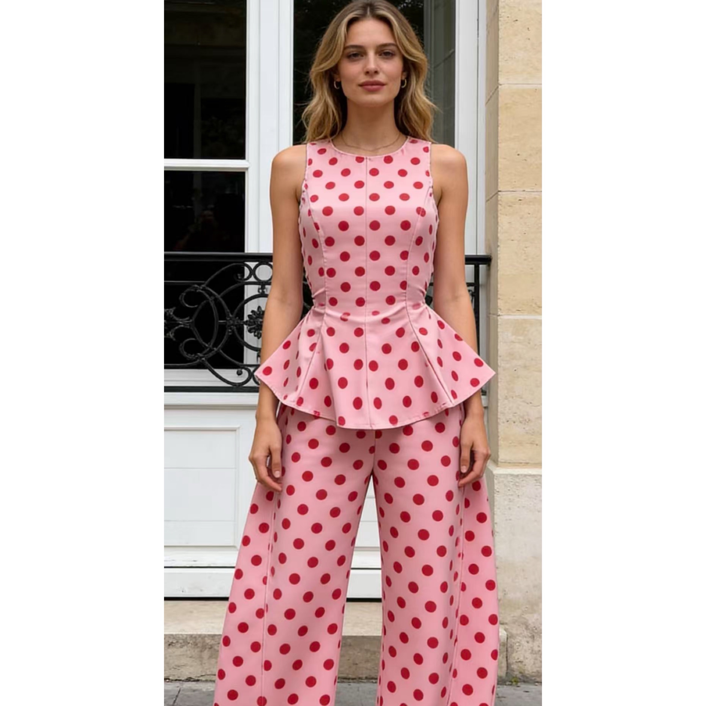 Pink Polka Dot Balloon Set