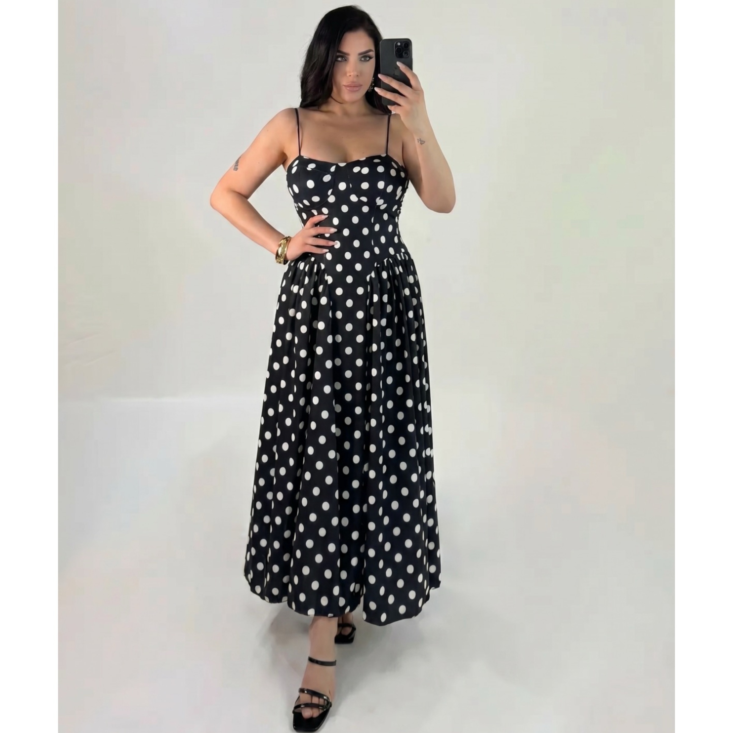 Black Polka Dot Dress