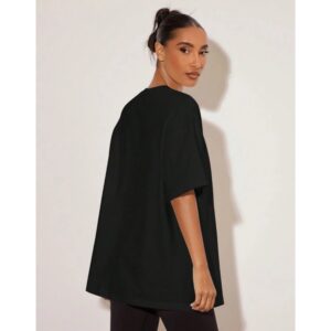 Black Oversized Cotton T-shirt