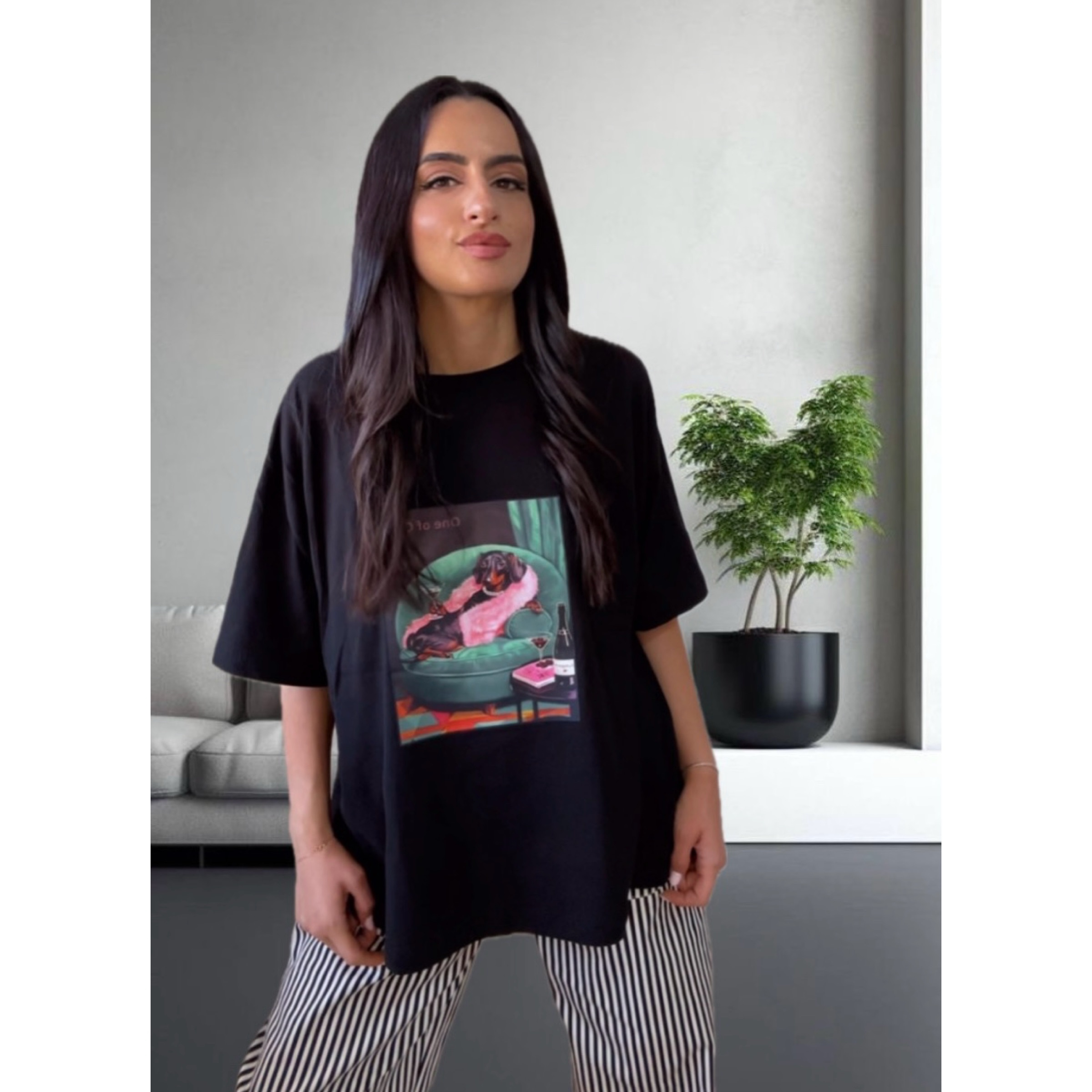 “One of One” Oversized Cotton T-shirt