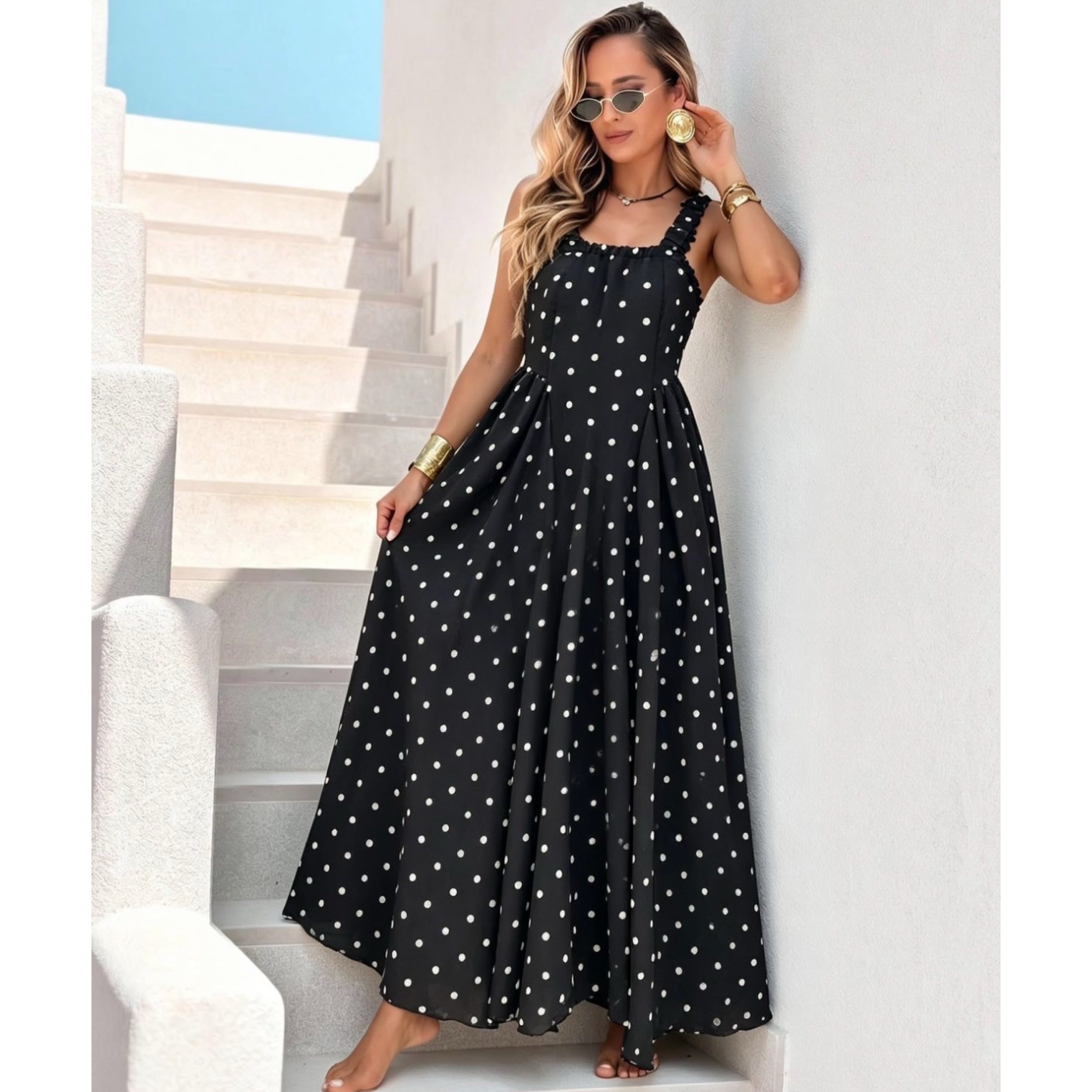 Black Polka Dot Dress
