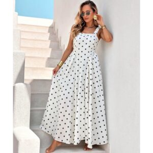 White Polka Dot Dress